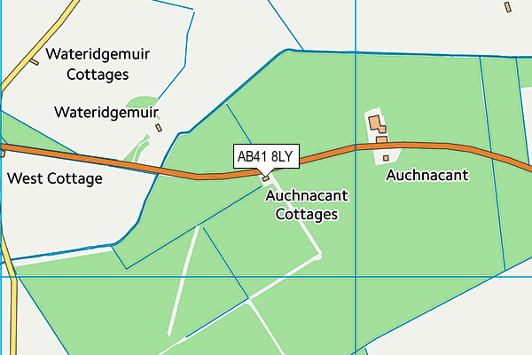 AB41 8LY map - OS VectorMap District (Ordnance Survey)