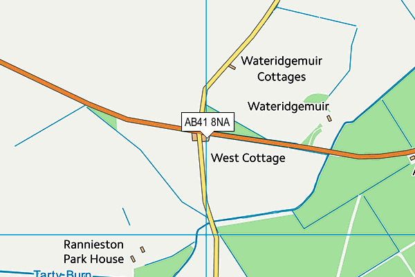 AB41 8NA map - OS VectorMap District (Ordnance Survey)