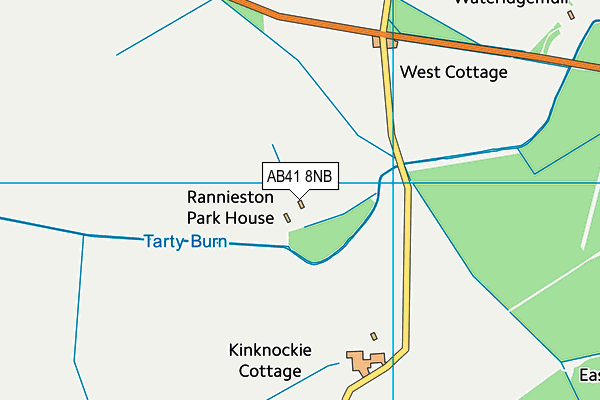 AB41 8NB map - OS VectorMap District (Ordnance Survey)