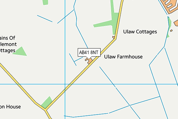 AB41 8NT map - OS VectorMap District (Ordnance Survey)
