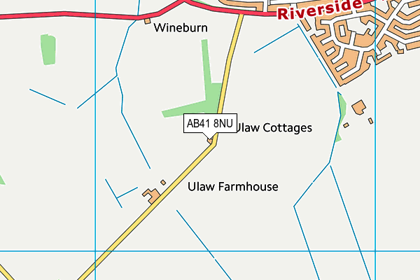 AB41 8NU map - OS VectorMap District (Ordnance Survey)