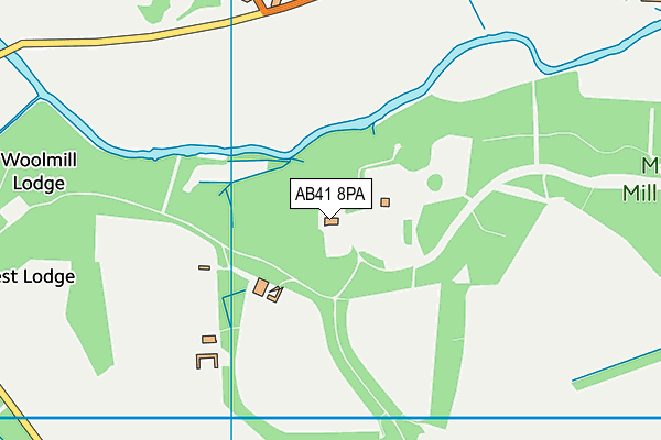 AB41 8PA map - OS VectorMap District (Ordnance Survey)