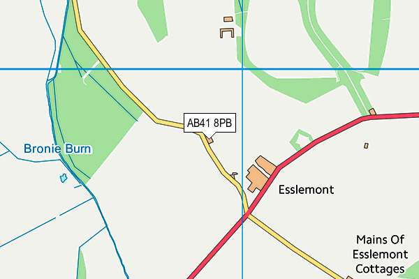 AB41 8PB map - OS VectorMap District (Ordnance Survey)