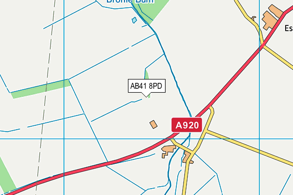 AB41 8PD map - OS VectorMap District (Ordnance Survey)