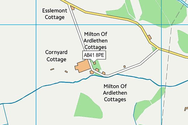 AB41 8PE map - OS VectorMap District (Ordnance Survey)