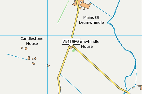 AB41 8PG map - OS VectorMap District (Ordnance Survey)