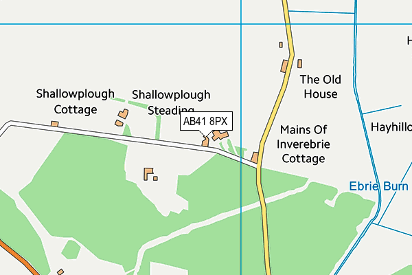 AB41 8PX map - OS VectorMap District (Ordnance Survey)