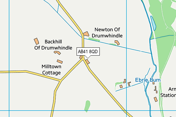 AB41 8QD map - OS VectorMap District (Ordnance Survey)