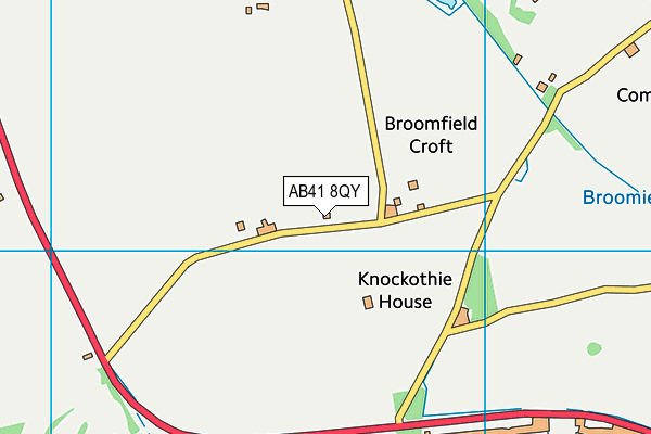 AB41 8QY map - OS VectorMap District (Ordnance Survey)