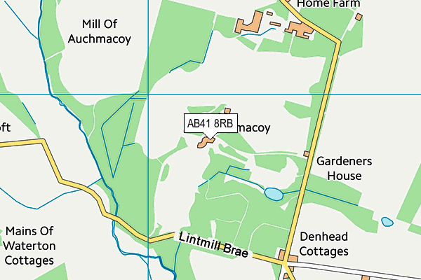 AB41 8RB map - OS VectorMap District (Ordnance Survey)