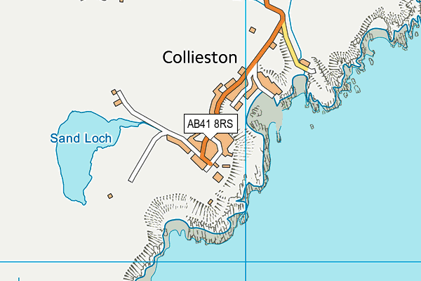 AB41 8RS map - OS VectorMap District (Ordnance Survey)