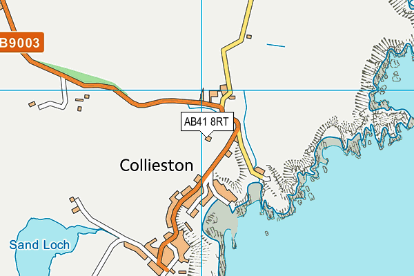 AB41 8RT map - OS VectorMap District (Ordnance Survey)