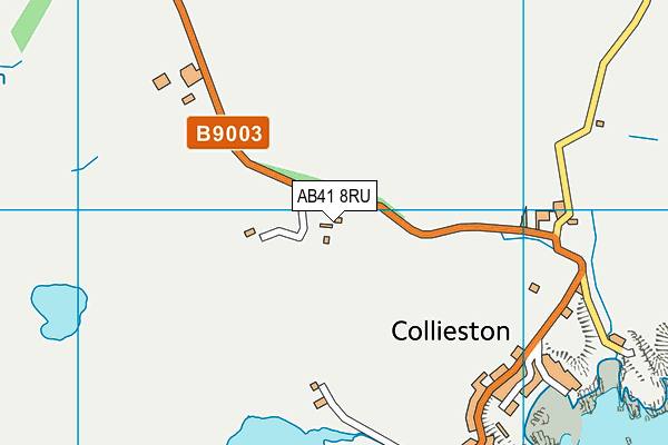 AB41 8RU map - OS VectorMap District (Ordnance Survey)