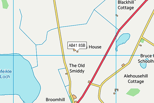 AB41 8SB map - OS VectorMap District (Ordnance Survey)