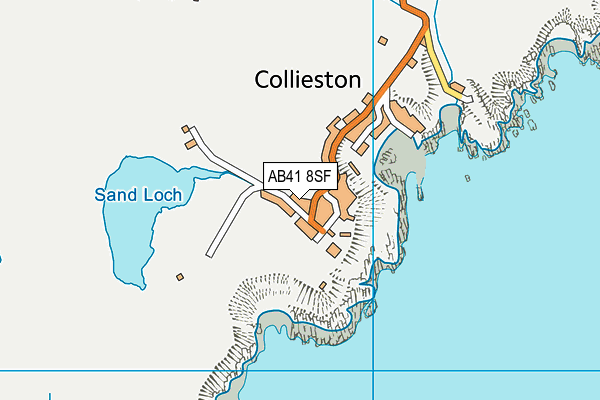 AB41 8SF map - OS VectorMap District (Ordnance Survey)
