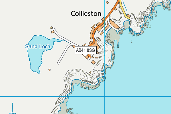 AB41 8SG map - OS VectorMap District (Ordnance Survey)