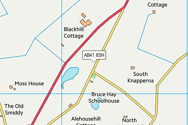 AB41 8SH map - OS VectorMap District (Ordnance Survey)