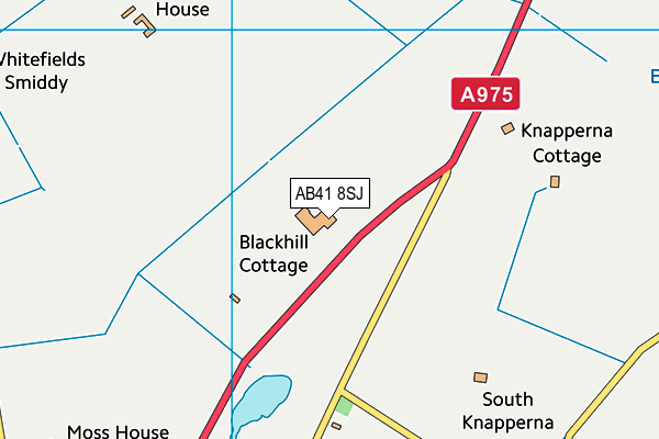 AB41 8SJ map - OS VectorMap District (Ordnance Survey)