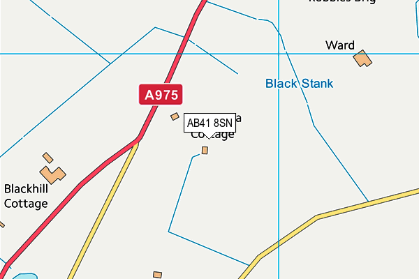 AB41 8SN map - OS VectorMap District (Ordnance Survey)