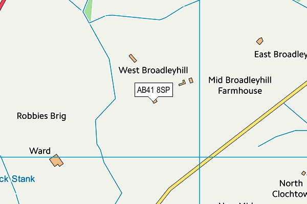 AB41 8SP map - OS VectorMap District (Ordnance Survey)