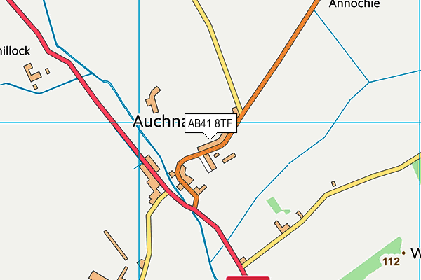 AB41 8TF map - OS VectorMap District (Ordnance Survey)