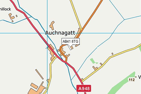 AB41 8TG map - OS VectorMap District (Ordnance Survey)