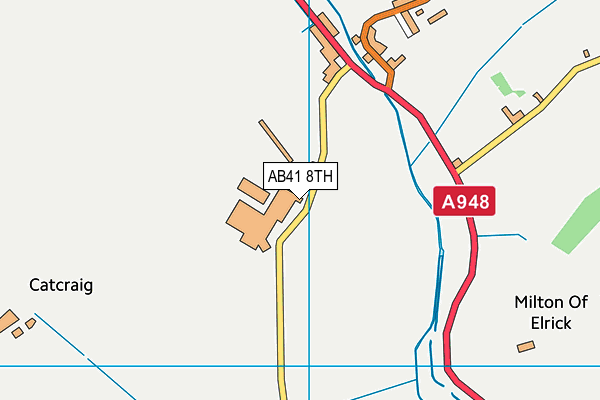 AB41 8TH map - OS VectorMap District (Ordnance Survey)