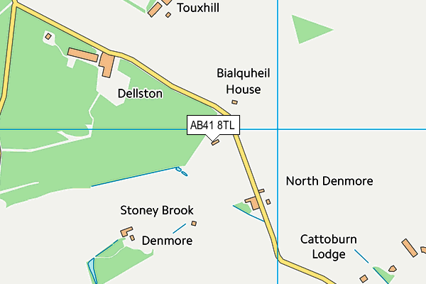AB41 8TL map - OS VectorMap District (Ordnance Survey)