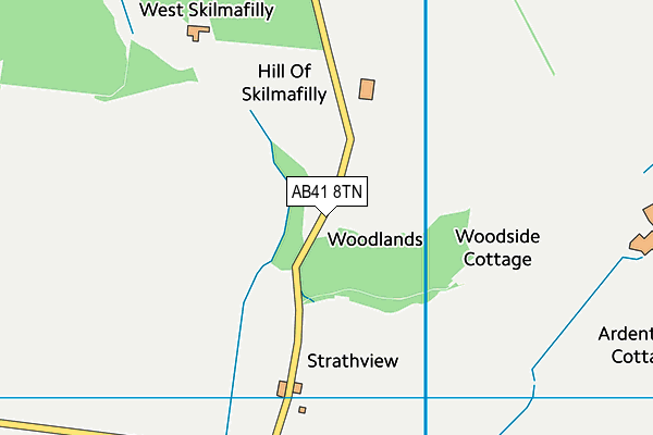 AB41 8TN map - OS VectorMap District (Ordnance Survey)