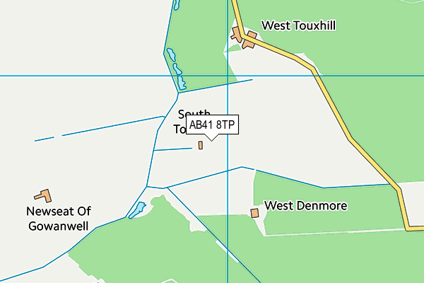 AB41 8TP map - OS VectorMap District (Ordnance Survey)
