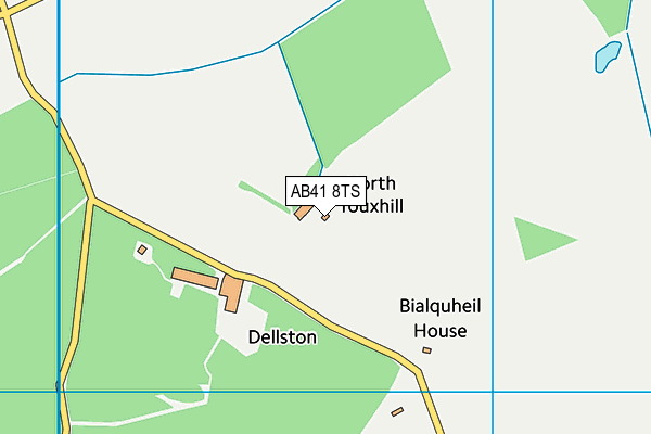 AB41 8TS map - OS VectorMap District (Ordnance Survey)