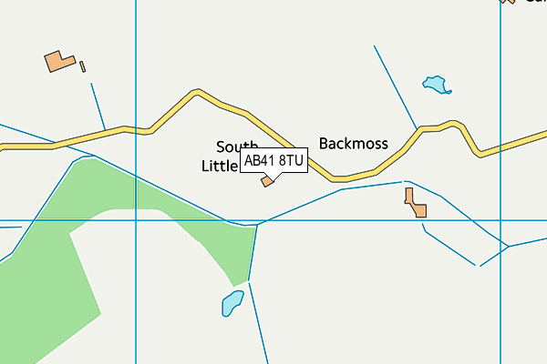 AB41 8TU map - OS VectorMap District (Ordnance Survey)