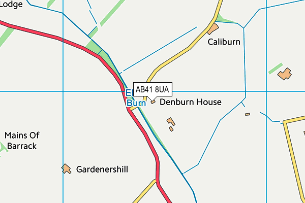 AB41 8UA map - OS VectorMap District (Ordnance Survey)