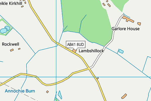 AB41 8UD map - OS VectorMap District (Ordnance Survey)