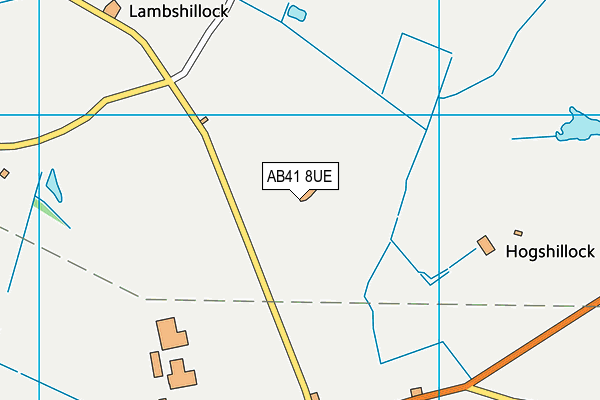 AB41 8UE map - OS VectorMap District (Ordnance Survey)
