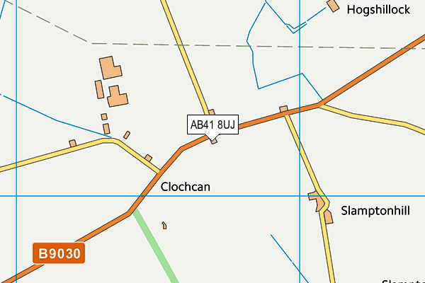 AB41 8UJ map - OS VectorMap District (Ordnance Survey)