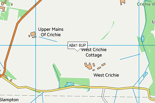 AB41 8UP map - OS VectorMap District (Ordnance Survey)