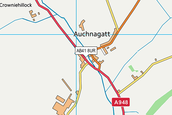 AB41 8UR map - OS VectorMap District (Ordnance Survey)