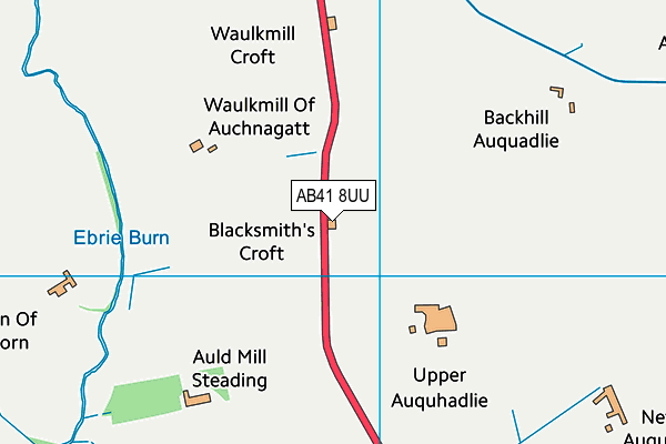 AB41 8UU map - OS VectorMap District (Ordnance Survey)