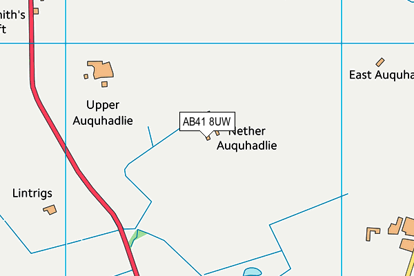 AB41 8UW map - OS VectorMap District (Ordnance Survey)