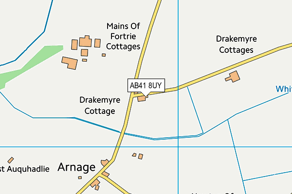 AB41 8UY map - OS VectorMap District (Ordnance Survey)