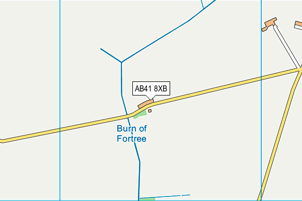 AB41 8XB map - OS VectorMap District (Ordnance Survey)