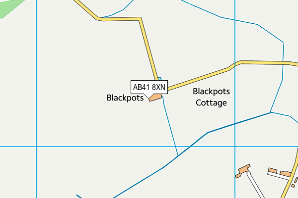 AB41 8XN map - OS VectorMap District (Ordnance Survey)