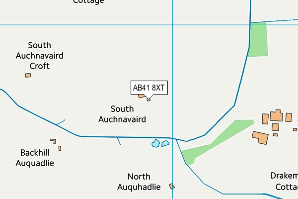 AB41 8XT map - OS VectorMap District (Ordnance Survey)