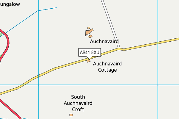 AB41 8XU map - OS VectorMap District (Ordnance Survey)