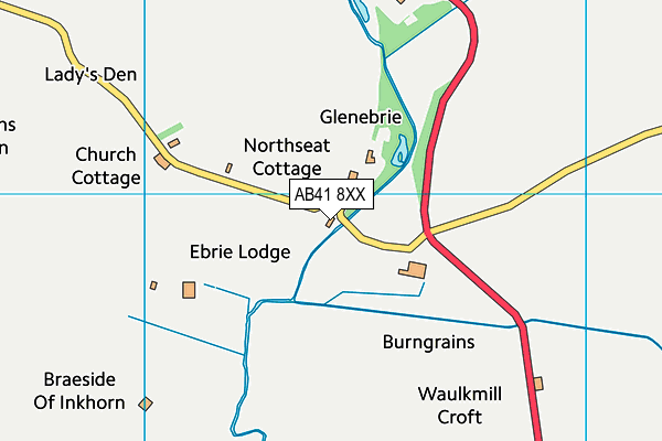 AB41 8XX map - OS VectorMap District (Ordnance Survey)