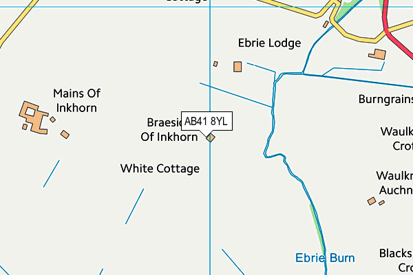 AB41 8YL map - OS VectorMap District (Ordnance Survey)