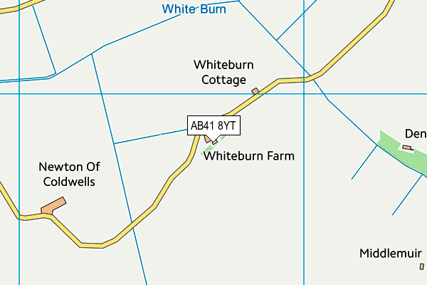 AB41 8YT map - OS VectorMap District (Ordnance Survey)