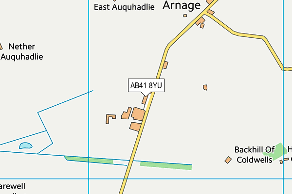 AB41 8YU map - OS VectorMap District (Ordnance Survey)