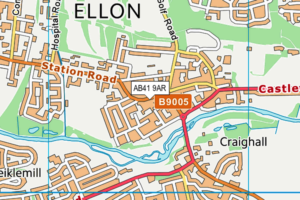 Map of ELLON MARKETS PETERHEAD LTD at district scale